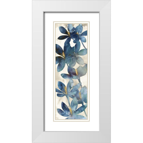 Indigo Veranda I White Modern Wood Framed Art Print with Double Matting by Selkirk, Edward