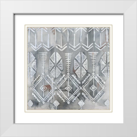 Mezzo Brown III White Modern Wood Framed Art Print with Double Matting by Selkirk, Edward