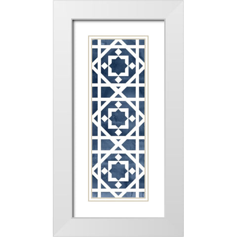 Geocities I  White Modern Wood Framed Art Print with Double Matting by Selkirk, Edward