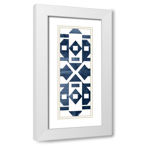 Geocities II White Modern Wood Framed Art Print with Double Matting by Selkirk, Edward