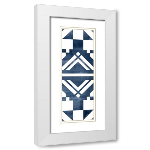 Geocities III White Modern Wood Framed Art Print with Double Matting by Selkirk, Edward