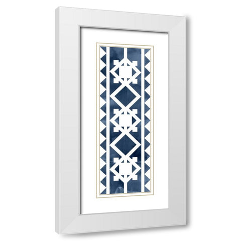 Geocities IV White Modern Wood Framed Art Print with Double Matting by Selkirk, Edward