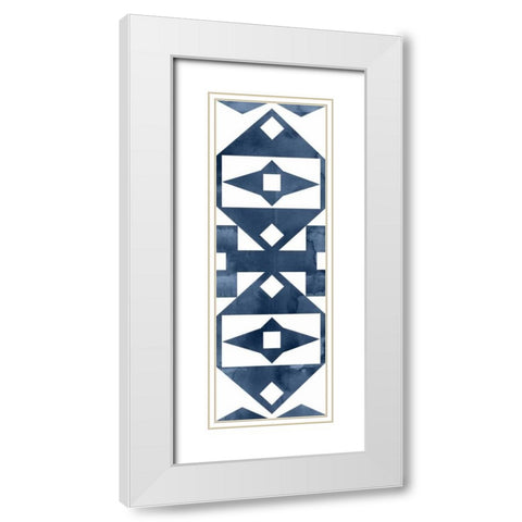 Geocities V White Modern Wood Framed Art Print with Double Matting by Selkirk, Edward