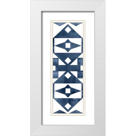 Geocities V White Modern Wood Framed Art Print with Double Matting by Selkirk, Edward