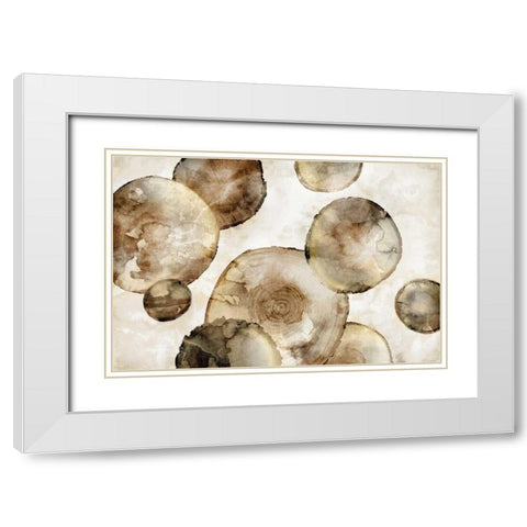 Tree Rings White Modern Wood Framed Art Print with Double Matting by Selkirk, Edward
