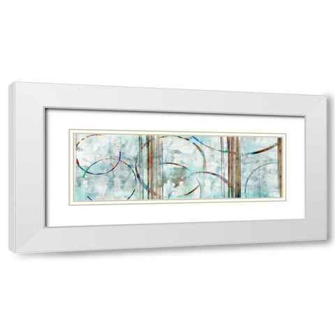 Seafoam Panoramic White Modern Wood Framed Art Print with Double Matting by Selkirk, Edward