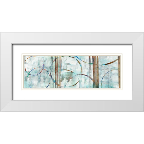 Seafoam Panoramic White Modern Wood Framed Art Print with Double Matting by Selkirk, Edward