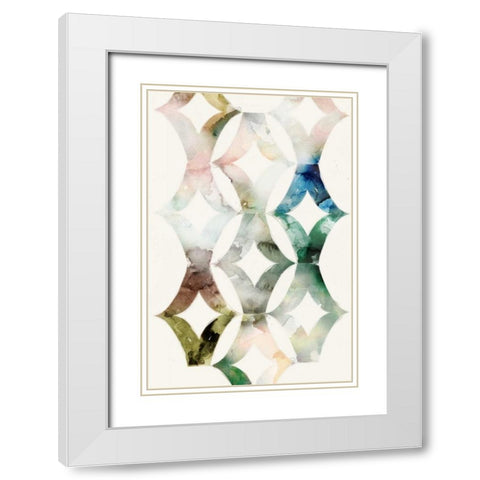 Morocgrahic II White Modern Wood Framed Art Print with Double Matting by Selkirk, Edward