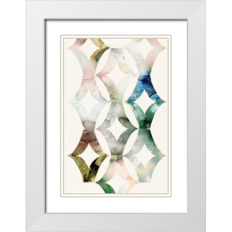 Morocgrahic II White Modern Wood Framed Art Print with Double Matting by Selkirk, Edward