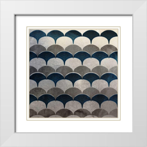 Silver Sparkle White Modern Wood Framed Art Print with Double Matting by Selkirk, Edward
