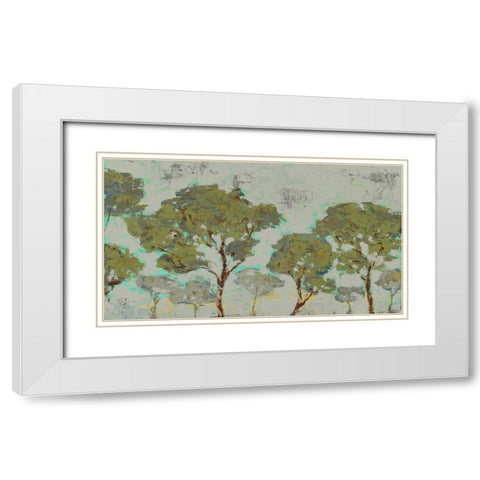 Tree Tranquility White Modern Wood Framed Art Print with Double Matting by Selkirk, Edward