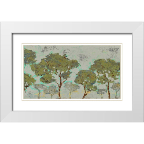 Tree Tranquility White Modern Wood Framed Art Print with Double Matting by Selkirk, Edward