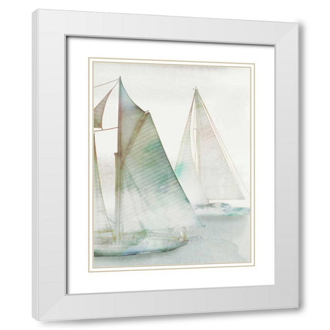 Glide III White Modern Wood Framed Art Print with Double Matting by Selkirk, Edward