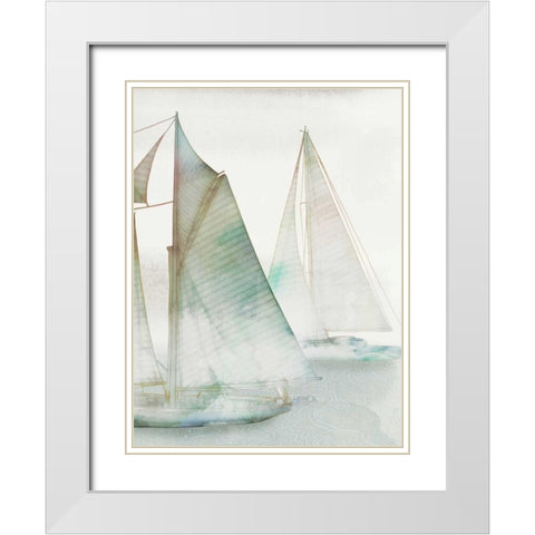 Glide III White Modern Wood Framed Art Print with Double Matting by Selkirk, Edward