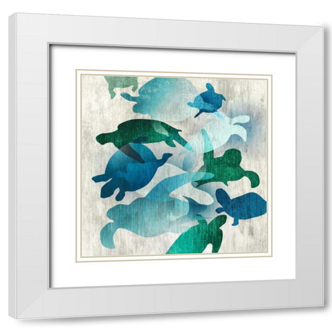 Leatherback I White Modern Wood Framed Art Print with Double Matting by Selkirk, Edward