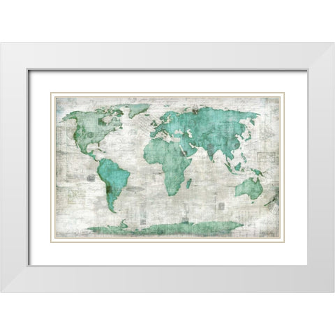 World White Modern Wood Framed Art Print with Double Matting by Selkirk, Edward