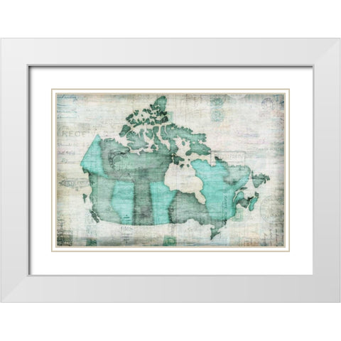 Canada White Modern Wood Framed Art Print with Double Matting by Selkirk, Edward