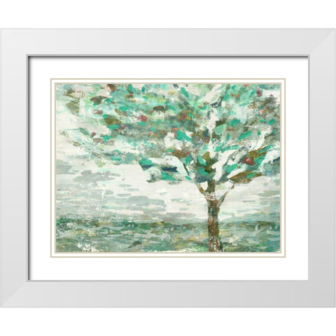 Prospect White Modern Wood Framed Art Print with Double Matting by Selkirk, Edward