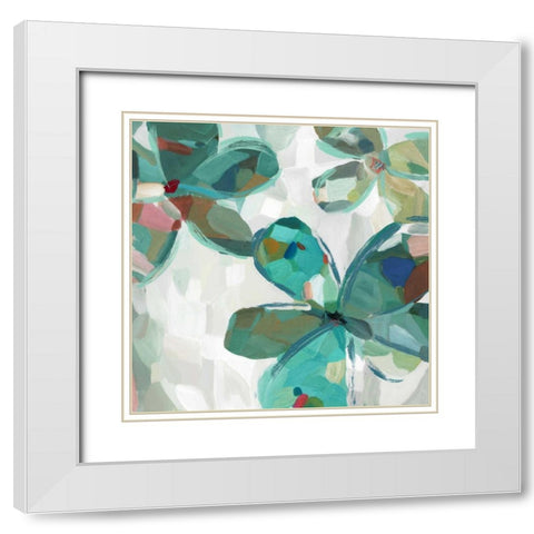 Segment II White Modern Wood Framed Art Print with Double Matting by Selkirk, Edward