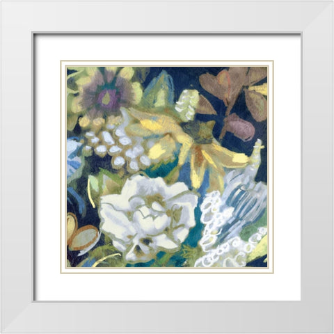 Bouquet I  White Modern Wood Framed Art Print with Double Matting by Selkirk, Edward