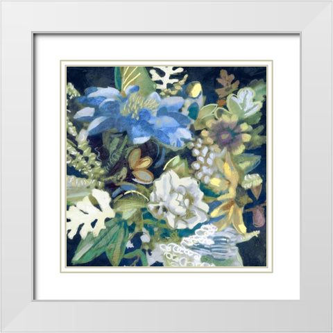 Bouquet II White Modern Wood Framed Art Print with Double Matting by Selkirk, Edward