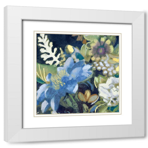 Bouquet III White Modern Wood Framed Art Print with Double Matting by Selkirk, Edward