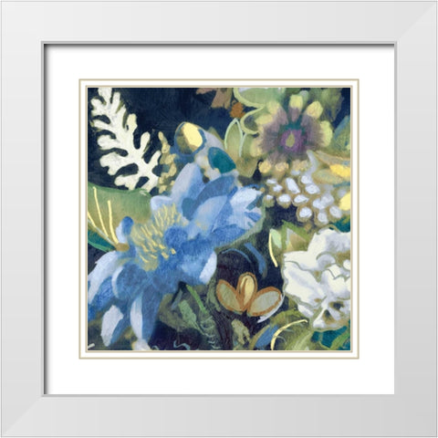 Bouquet III White Modern Wood Framed Art Print with Double Matting by Selkirk, Edward
