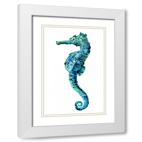 Sea Horse White Modern Wood Framed Art Print with Double Matting by Selkirk, Edward