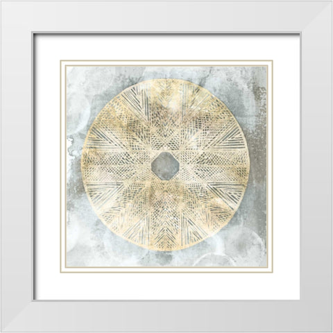 Pale Motif White Modern Wood Framed Art Print with Double Matting by Selkirk, Edward