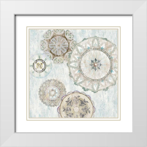 Gears I White Modern Wood Framed Art Print with Double Matting by Selkirk, Edward