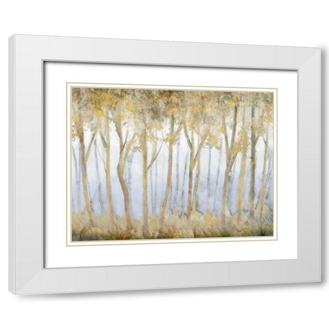Rush to Gold White Modern Wood Framed Art Print with Double Matting by Selkirk, Edward