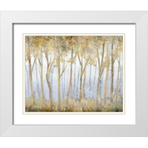 Rush to Gold White Modern Wood Framed Art Print with Double Matting by Selkirk, Edward