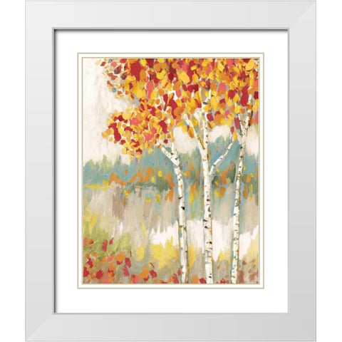 Forest Edge I White Modern Wood Framed Art Print with Double Matting by Selkirk, Edward