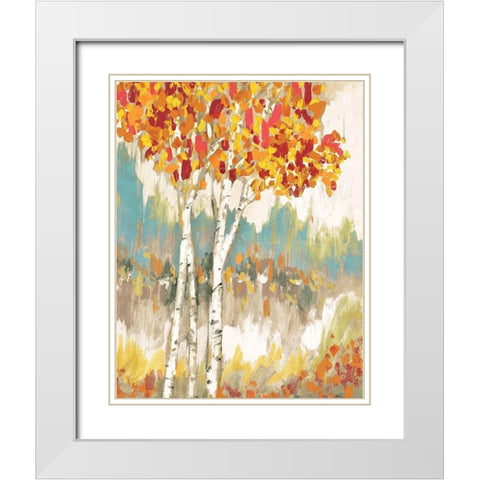 Forest Edge II White Modern Wood Framed Art Print with Double Matting by Selkirk, Edward