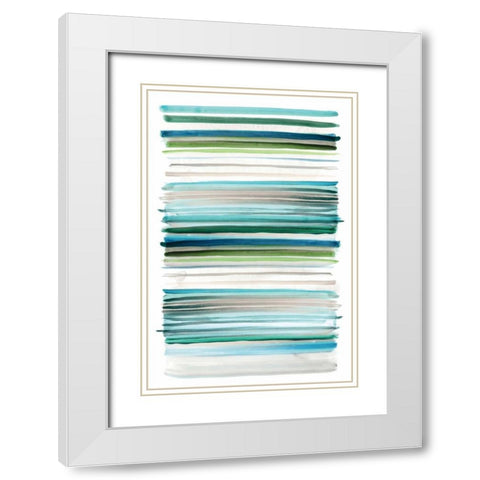 Topaz III White Modern Wood Framed Art Print with Double Matting by Selkirk, Edward