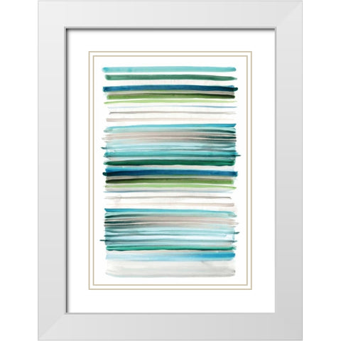 Topaz III White Modern Wood Framed Art Print with Double Matting by Selkirk, Edward