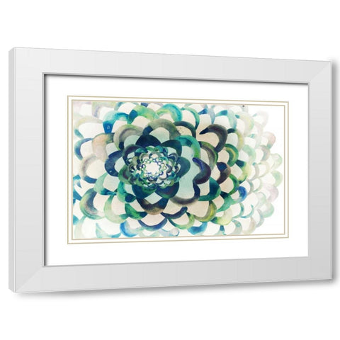 Lotus White Modern Wood Framed Art Print with Double Matting by Selkirk, Edward
