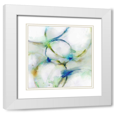 Coils II White Modern Wood Framed Art Print with Double Matting by Selkirk, Edward