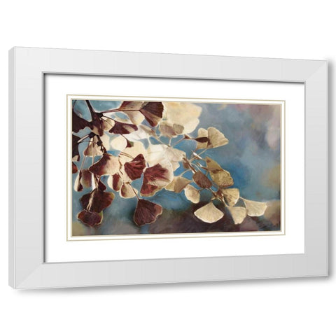 Maroon Blossom White Modern Wood Framed Art Print with Double Matting by Selkirk, Edward
