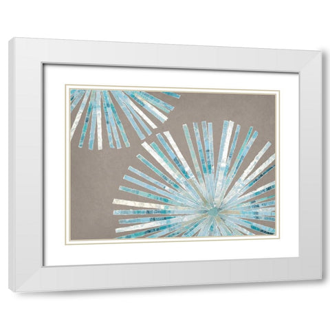 Disk I White Modern Wood Framed Art Print with Double Matting by Selkirk, Edward