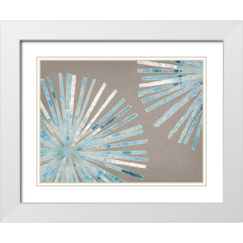 Disk II White Modern Wood Framed Art Print with Double Matting by Selkirk, Edward