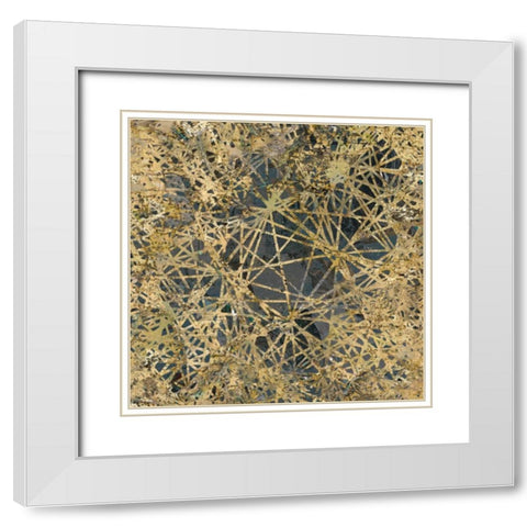 Tinge of Gold I White Modern Wood Framed Art Print with Double Matting by Selkirk, Edward