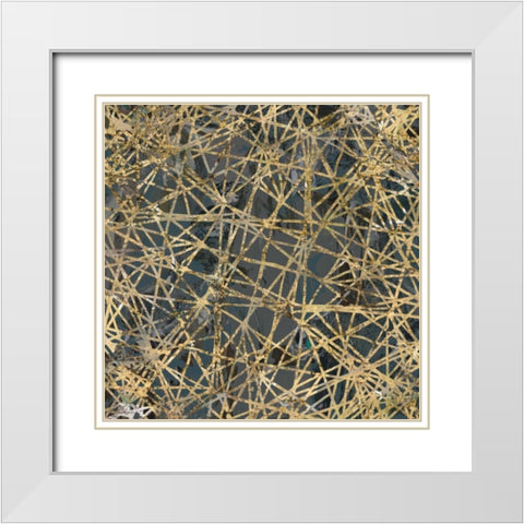 Tinge of Gold II White Modern Wood Framed Art Print with Double Matting by Selkirk, Edward