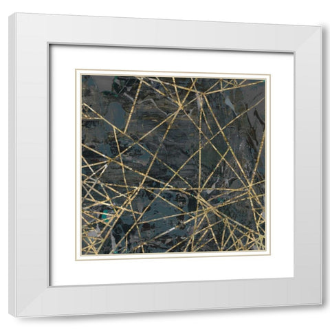 Tinge of Gold IV White Modern Wood Framed Art Print with Double Matting by Selkirk, Edward