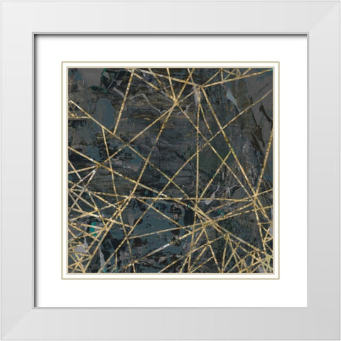 Tinge of Gold IV White Modern Wood Framed Art Print with Double Matting by Selkirk, Edward