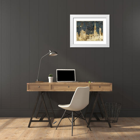 Night Life White Modern Wood Framed Art Print with Double Matting by Selkirk, Edward