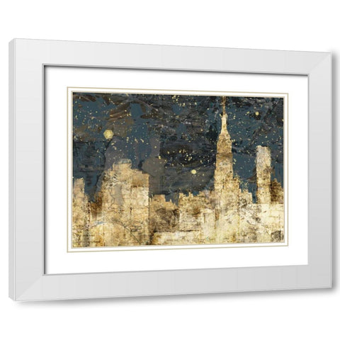 Night Life White Modern Wood Framed Art Print with Double Matting by Selkirk, Edward