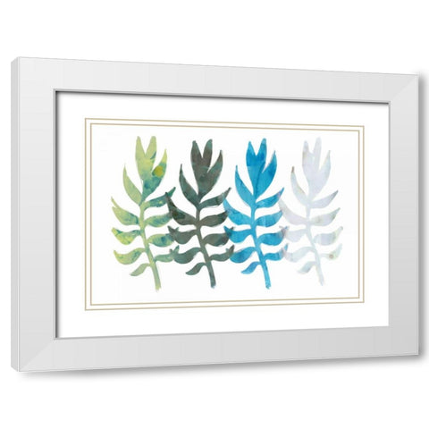 Progression White Modern Wood Framed Art Print with Double Matting by Selkirk, Edward