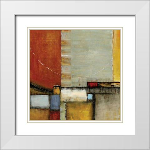 Emergence I White Modern Wood Framed Art Print with Double Matting by Skeritt, Karen