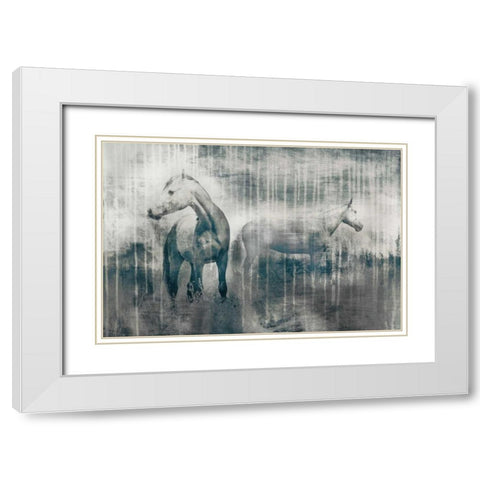 Grey Serenade White Modern Wood Framed Art Print with Double Matting by Selkirk, Edward